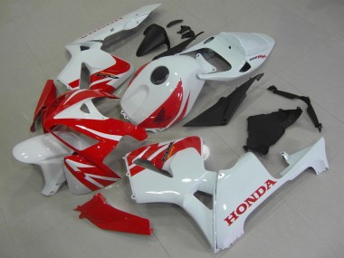 Meilleurs Carénages Moto Honda CBR600RR 2005-2006 - Blanc Rouge