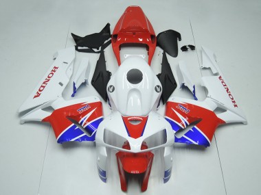 Meilleurs Kits Carénage Moto Honda CBR600RR 2005-2006 - Blanc Rouge Bleu HRC