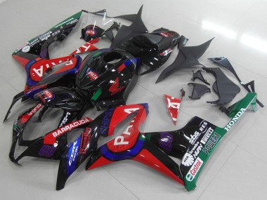Meilleurs Carénages Moto Honda CBR600RR 2007-2008 - Noir Brillant Rouge Bleu Pata