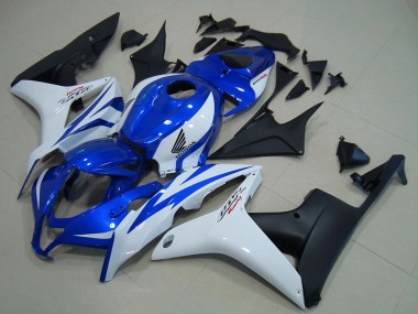 Meilleurs Carénages Moto Honda CBR600RR 2007-2008 - Blanc Bleu Noir Mat