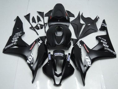 Meilleurs Kits Carénage Moto Honda CBR600RR 2007-2008 - Noir Mat Blanc Repsol