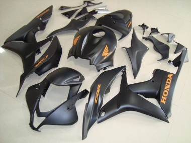 Meilleurs Carénages Moto Honda CBR600RR 2007-2008 - Noir Mat Or Décalque