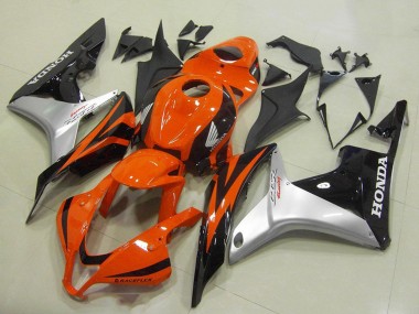 Meilleurs Carénage Moto Honda CBR600RR 2007-2008 - Argent Orange Noir Brillant