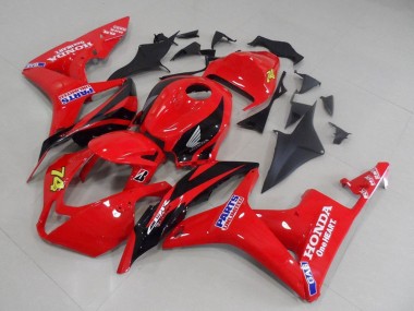 Meilleurs Carénages Moto Honda CBR600RR 2007-2008 - Rouge Noir Brillant Courses Unlimited Parts 74