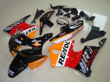 Meilleurs Carénages Moto Honda CBR900RR 919 1998-1999 - Orange Blanc Rouge Noir Brillant Repsol