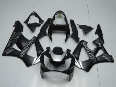 Meilleurs Carénages Moto Honda CBR900RR 929 2000-2001 - Noir Mat Argent Cauloises