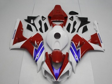 Meilleurs Carénage Moto Honda CBR1000RR 2006-2007 - Blanc Rouge Bleu