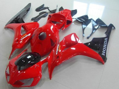 Meilleurs Kits Carénage Moto ABS Honda CBR1000RR 2006-2007 - Rouge Noir Brillant