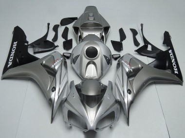 Meilleurs Carénage Moto Honda CBR1000RR 2006-2007 - Argent Noir Mat