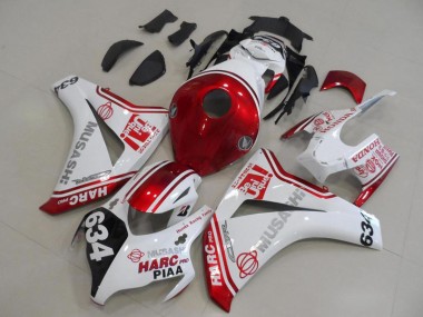 Meilleurs Carénages Moto Honda CBR1000RR 2008-2011 - Blanc Rouge Noir HARC Pro PIAA 634