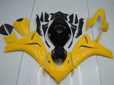 Meilleurs Kits Carénage Moto Honda CBR1000RR 2008-2011 - Jaune Noir Brillant