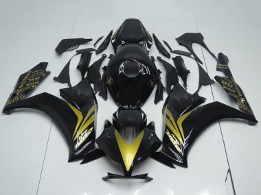 Meilleurs Carénages Moto Honda CBR1000RR 2012-2016 - Noir Brillant Or