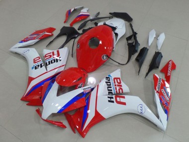 Meilleurs Carénages Moto Honda CBR1000RR 2012-2016 - Blanc Rouge Bleu Honda Asia