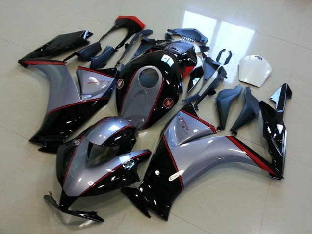 Carénages Moto Honda CBR1000RR 2012-2016 - Gris Rouge Noir Brillant
