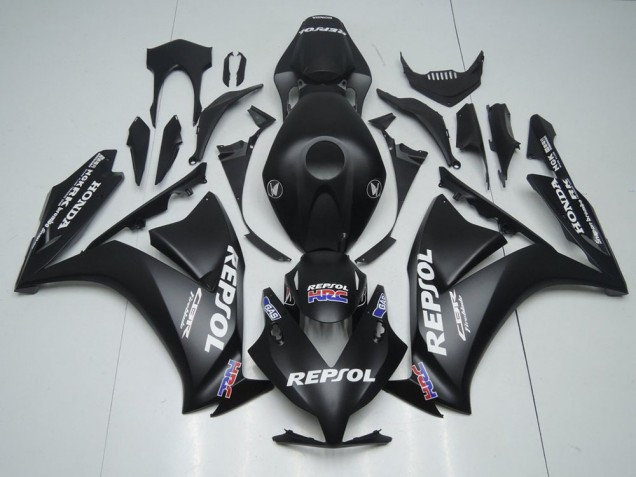 Carénages Moto Honda CBR1000RR 2012-2016 - Noir Mat Blanc Repsol HRC