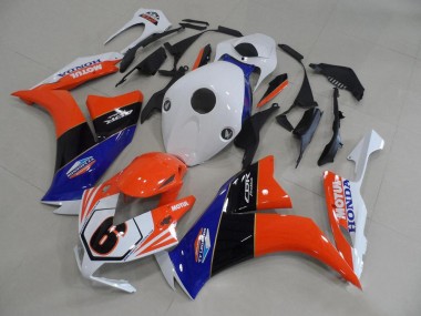 Meilleurs Carénages Moto Honda CBR1000RR 2012-2016 - Blanc Bleu Orange Noir Brillant TT Legends 6