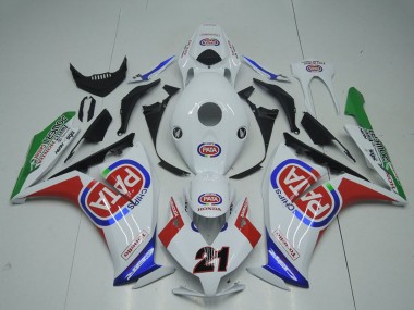Meilleurs Carénages Moto Honda CBR1000RR 2012-2016 - Blanc Rouge Bleu Vert Pata 21