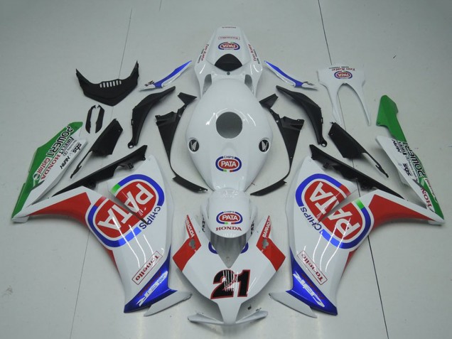 Carénages Moto Honda CBR1000RR 2012-2016 - Blanc Rouge Bleu Vert Pata 21
