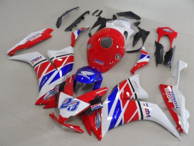 Meilleurs Carénages Moto Honda CBR1000RR 2012-2016 - Blanc Rouge Bleu HRC 23