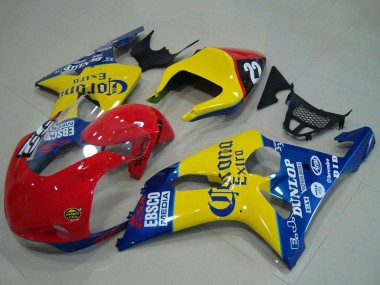Meilleurs Carénages Moto Suzuki GSXR 1000 2000-2002 - Jaune Rouge Bleu Corona Courses