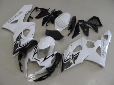 Meilleurs Carénage Moto Suzuki GSXR 1000 2005-2006 - Blanc Noir
