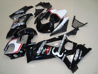Meilleurs Carénages Moto Suzuki GSXR 1000 2007-2008 - Noir Brillant Rouge Relentless