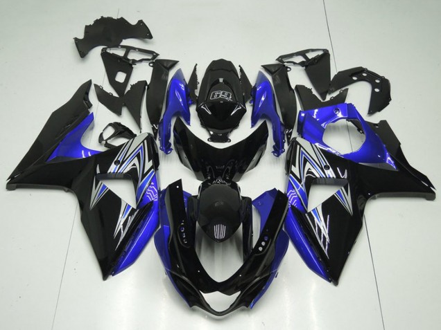 Carénages Moto Suzuki GSXR 1000 2009-2016 - Noir Brillant Bleu