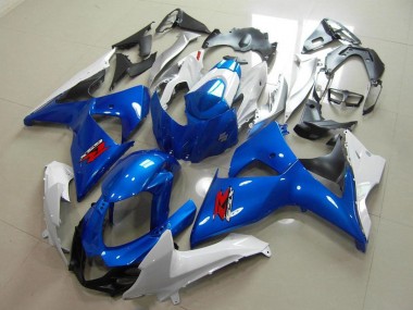 Meilleurs Carénages Moto Suzuki GSXR 1000 2009-2016 - Bleu Blanc Noir OEM Style