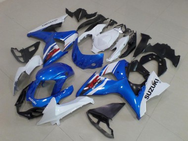 Meilleurs Kits Carénage ABS Suzuki GSXR 1000 2009-2016 - Blanc Bleu Noir