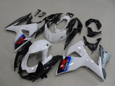 Meilleurs Carénages Moto Suzuki GSXR 1000 2009-2016 - Blanc Bleu Argent Noir