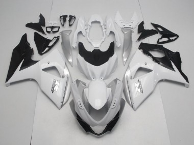 Meilleurs Carénages Moto Suzuki GSXR 1000 2009-2016 - Blanc Noir OEM Style