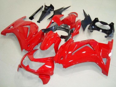Meilleurs Carénages Moto Kawasaki ZX250R 2008-2012 - Rouge Noir