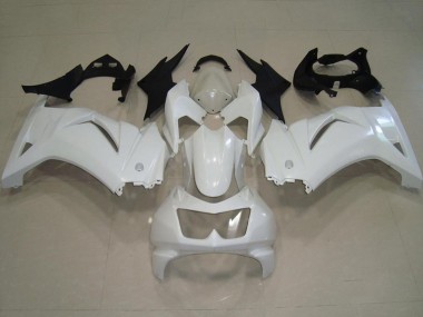 Meilleurs Carénages Moto Kawasaki ZX250R 2008-2012 - Blanc