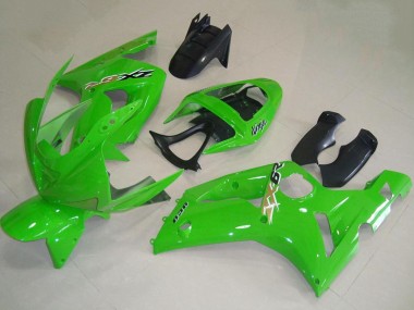 Meilleurs Carénages Moto Kawasaki ZX6R 2003-2004 - Vert