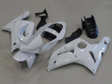 Meilleurs Carénages Moto Kawasaki ZX6R 2003-2004 - Blanc