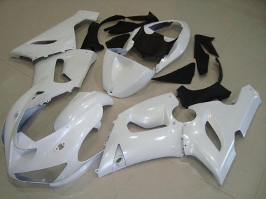 Meilleurs Carénages Moto Kawasaki ZX6R 2005-2006 - Blanc Perle