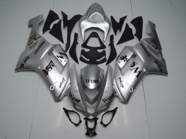 Meilleurs Carénages Moto Kawasaki ZX6R 2007-2008 - Argent West