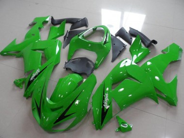 Meilleurs Carénages Moto Kawasaki ZX10R 2006-2007 - Vert Noir Bande