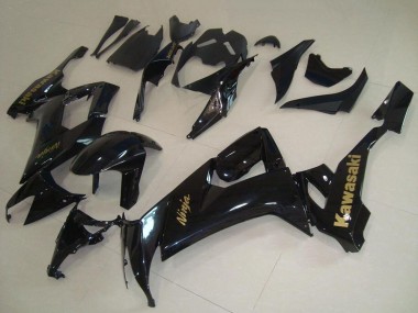 Meilleurs Carénages Moto Kawasaki ZX10R 2008-2010 - Noir Brillant Or Décalque