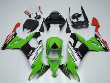 Meilleurs Carénages Moto Kawasaki ZX10R 2008-2010 - Vert Blanc Noir Rouge Elf Motorrad