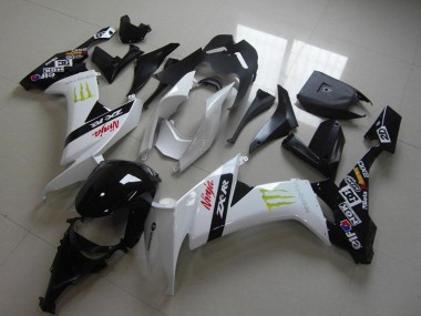 Meilleurs Carénages Moto Kawasaki ZX10R 2008-2010 - Blanc Noir Brillant Rouge Vert Monstre
