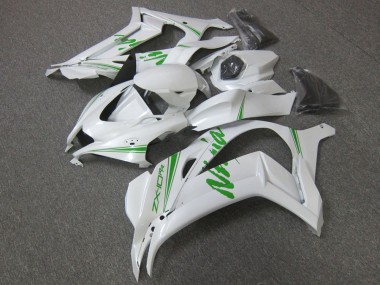 Meilleurs Carénage Moto Kawasaki ZX10R 2016-2020 - Blanc Vert Perle