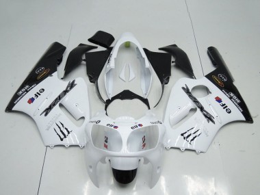 Meilleurs Carénages Moto Kawasaki ZX12R 2000-2001 - Blanc Noir Elf Monstre