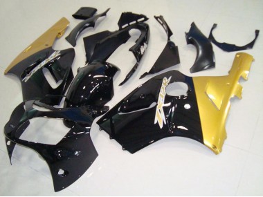 Meilleurs Carénages Moto Kawasaki ZX12R 2000-2001 - Noir Brillant Or