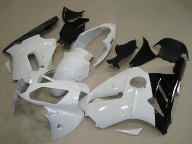Meilleurs Carénage Moto Kawasaki ZX12R 2002-2006 - Blanc Noir Brillant