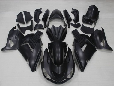 Meilleurs Carénages Moto Kawasaki ZX14R ZZR1400 2006-2011 - Noir Mat