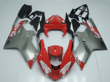 Meilleurs Carénages Moto Aprilia RSV1000 2003-2006 - Rouge Gris Noir