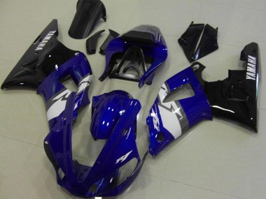 Meilleurs Carénages Moto Yamaha YZF R1 2000-2001 - Bleu Blanc Noir