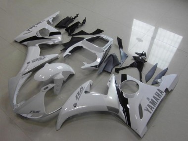 Meilleurs Kits Carénage Moto Yamaha YZF R6 2003-2004 - Blanc Noir Brillant