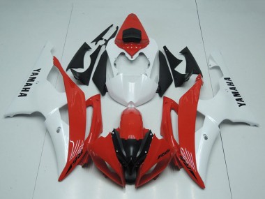 Meilleurs Carénages Moto Yamaha YZF R6 2008-2016 - Blanc Rouge
